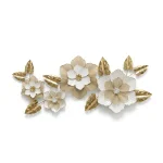 Golden Blossom Metal Wall Decor