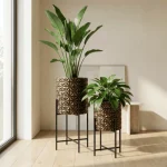 2 Piece Retro Round Plant Stand