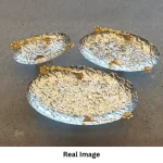 Pearl Glow Decorative Metal Tray Set - Image 3