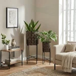 2 Piece Retro Round Plant Stand