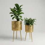 Royal Textura Luxe Metal Planter Stand Set - Image 4