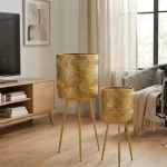 Royal Textura Luxe Metal Planter Stand Set - Image 5