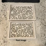 Ivory Scroll Decorative Wooden Serving Tray Set - Image 4