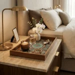 Mint Mandala Decorative Wooden Serving Tray Set - Image 8