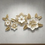 Golden Blossom Metal Wall Decor - Image 4