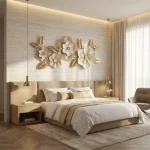 Golden Blossom Metal Wall Decor - Image 5