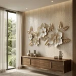 Golden Blossom Metal Wall Decor - Image 6