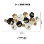 Noir Luxe Metal Wall Decor - Image 2