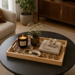 Nature Glow Decorative Solid Wood Serving Tray Set - Image 10