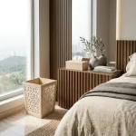 Moroccan Luxe Wooden Tissue Box & Bin White Set - Image 7