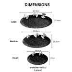 Luxury Black Decorative Oval Metal Tray Set - Image 2