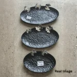 Luxury Black Decorative Oval Metal Tray Set - Image 4