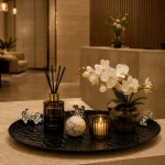 Luxury Black Decorative Oval Metal Tray Set - Image 7