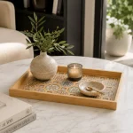 Nordic Hexa Decorative Wooden Serving Tray Set - Image 8