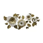 Golden Flora Metal Wall Decor