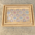 Nordic Hexa Decorative Wooden Serving Tray Set - Image 3
