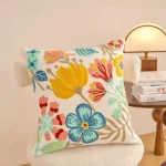 Autumn Bloom Embroidered Decorative Cushion Cover  - Image 4