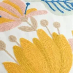 Autumn Bloom Embroidered Decorative Cushion Cover  - Image 7
