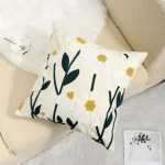 Daisy Vine Embroidered Decorative Cushion Cover  - Image 4
