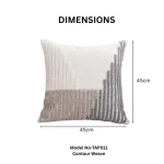 Contour Weave Embroidered Decorative Cushion Cover  - Image 2