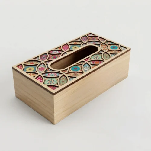 Decorative Wooden Tissue Box