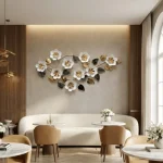 Noir Blossom Metal Wall Decor
