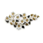 Noir Blossom Metal Wall Decor