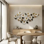 Noir Blossom Metal Wall Decor - Image 6