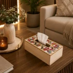 Heritage Mosaic Decorative Wooden Tissue Box - Image 7