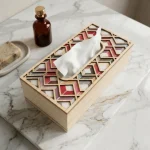 Heritage Mosaic Decorative Wooden Tissue Box - Image 6