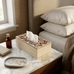Heritage Mosaic Decorative Wooden Tissue Box - Image 10