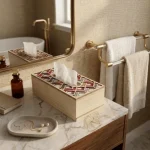 Heritage Mosaic Decorative Wooden Tissue Box - Image 9