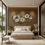Golden Flora Metal Wall Decor
