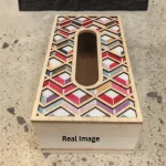 Heritage Mosaic Decorative Wooden Tissue Box - Image 4