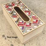 Heritage Mosaic Decorative Wooden Tissue Box - Image 5