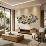 Golden Flora Metal Wall Decor - Image 6