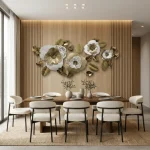 Golden Flora Metal Wall Decor - Image 5