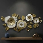 Golden Flora Metal Wall Decor - Image 9