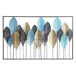 Metal Willow Leaf with Accents Wall Décor