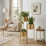 Urban Gold 6 Tier Metal Planter Stand - Image 5