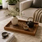 Royal Artisan Decorative Wooden Serving Tray Set - Image 8