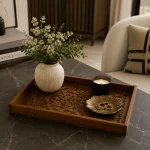 Royal Artisan Decorative Wooden Serving Tray Set - Image 9