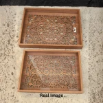 Royal Artisan Decorative Wooden Serving Tray Set - Image 4