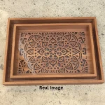 Royal Artisan Decorative Wooden Serving Tray Set - Image 5