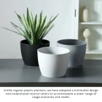 Minimalist Mini Tapered Round Planter White - Image 10