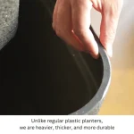 Stone Textured Rectangular Plastic Planter - Image 15
