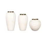 Ivory Whisper Table Vase 3pc Set - Image 6