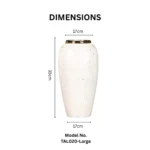 Ivory Whisper Table Vase 3pc Set - Image 2