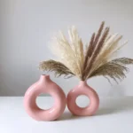 Halo Loop Blush Rose Table Vase Set - Image 5