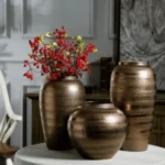 Smoked Onyx Table Vase 3pc Set - Image 6